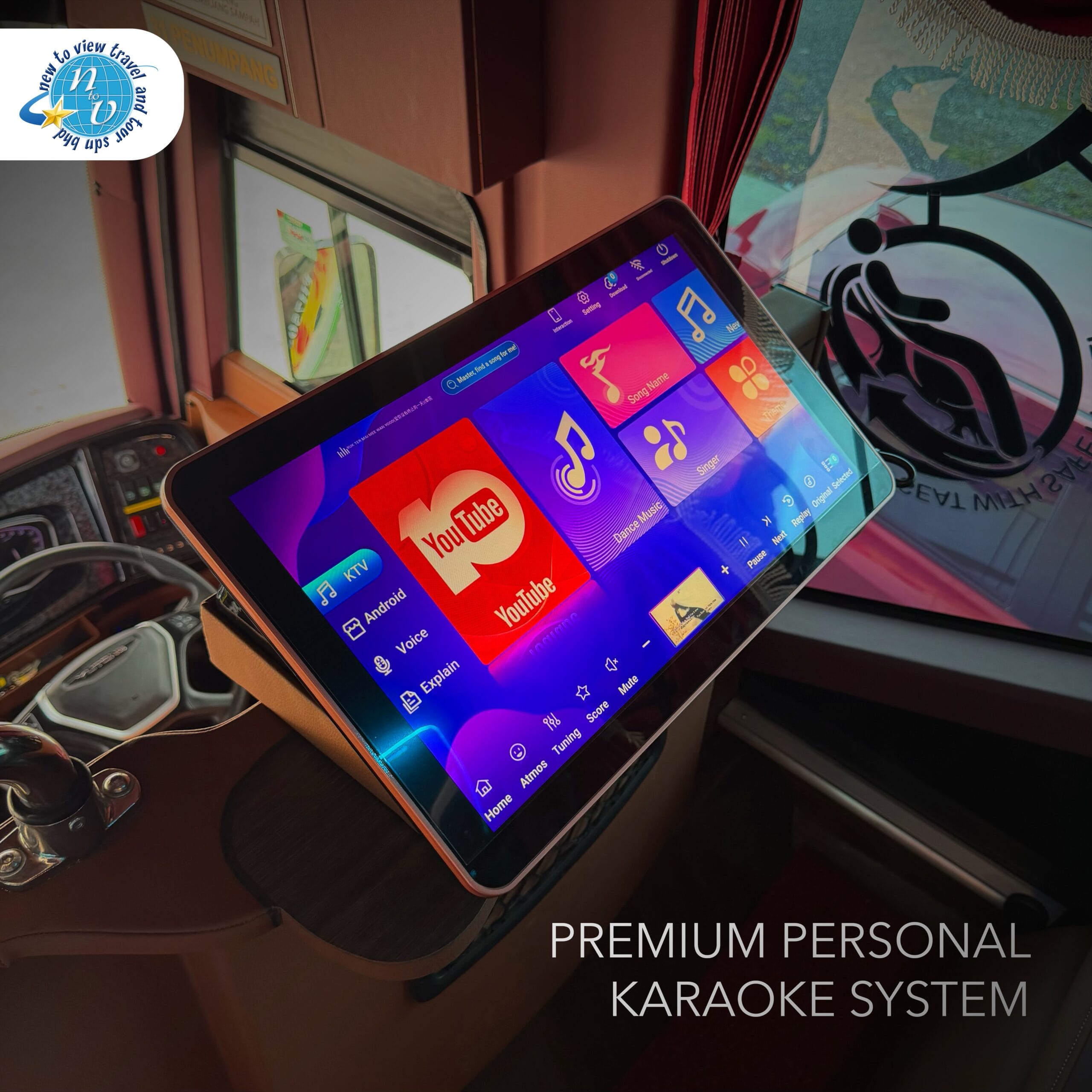 Karaoke System Equipped Bus Rental in Kuala Lumpur
